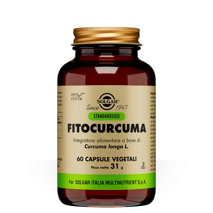 Solgar Fitocurcuma Integratore Antiossidante 60 Capsule Vegetali