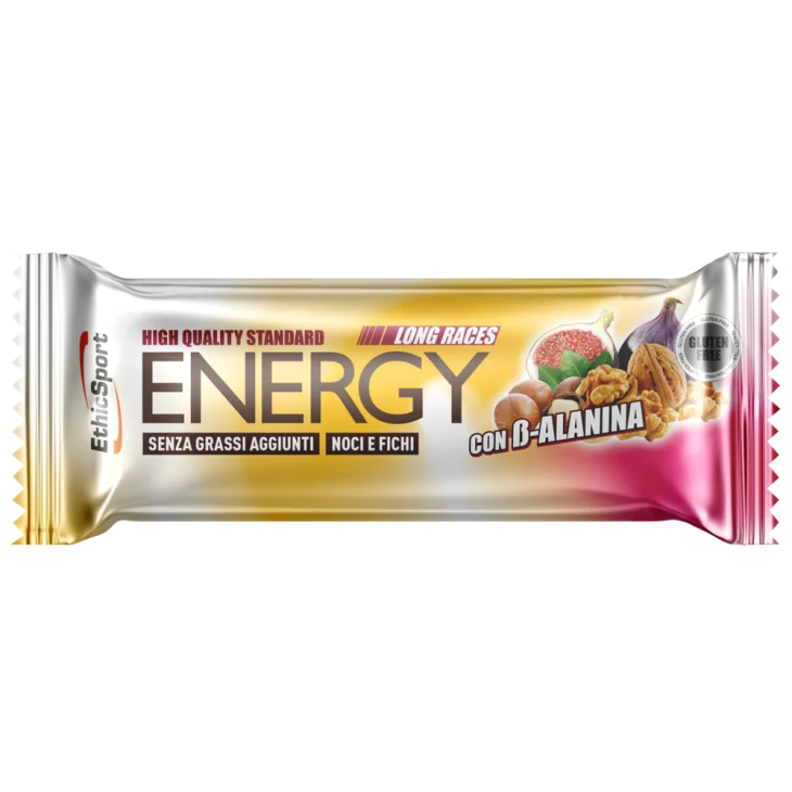 Ethicsport Energy Long Races Barretta Energetica Con Beta-Alanina Noci E Fichi 40 G
