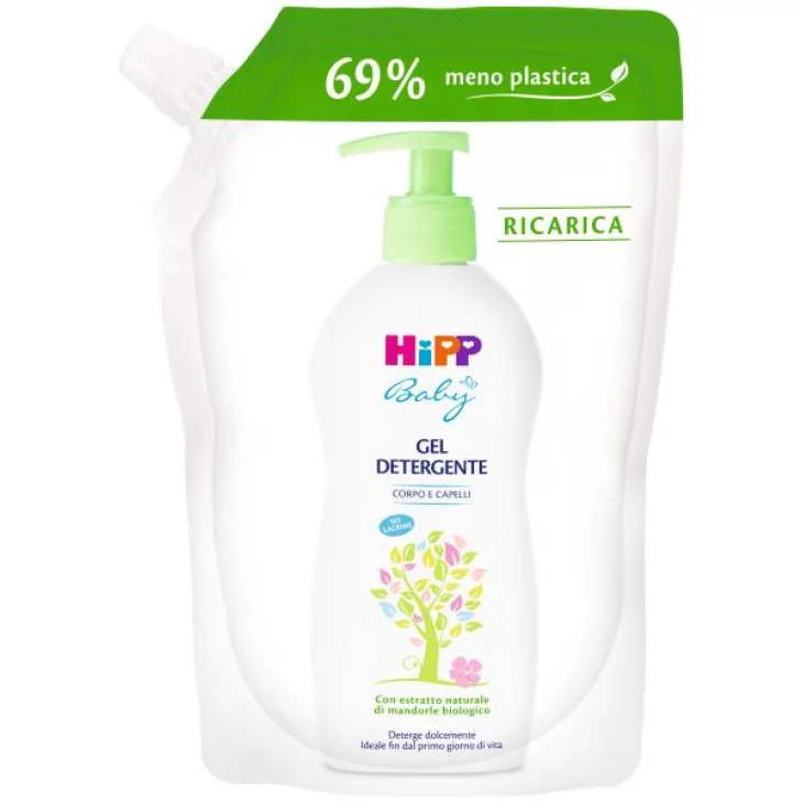 Hipp Gel Detergente Corpo e Capelli Formato Ricarica 400 ml