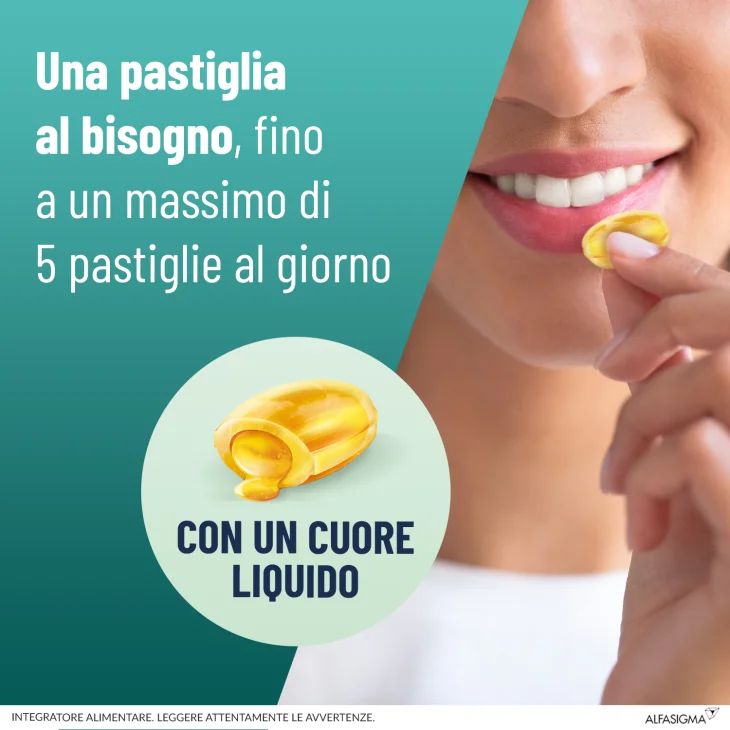 NeoBorocillina Propolmiele+ Mal di Gola Gusto Miele-Eucalipto 16 Pastiglie