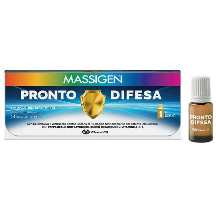Massigen Pronto Difesa Integratore Difese Immunitarie 14 flaconcini 10 ml