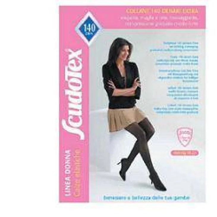 Scudotex Extra Collant a Compressione 140 Denari Nero Taglia 2