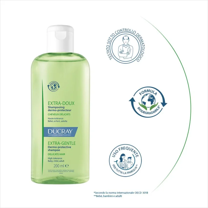 Ducray Extra Delicato Shampoo Dermo-Protettivo 200 Ml