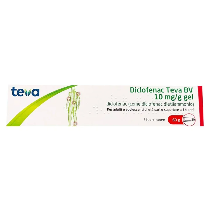 Teva Diclofenac Gel Dolori Muscolari 60g 10mg/g