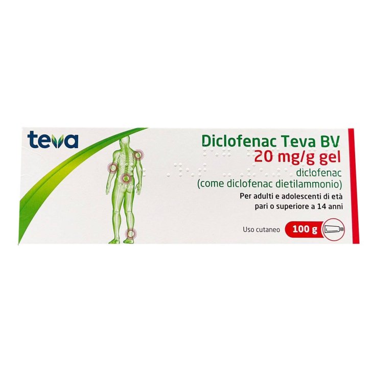 Teva Diclofenac Gel Dolori Muscolari 100g 20mg/g