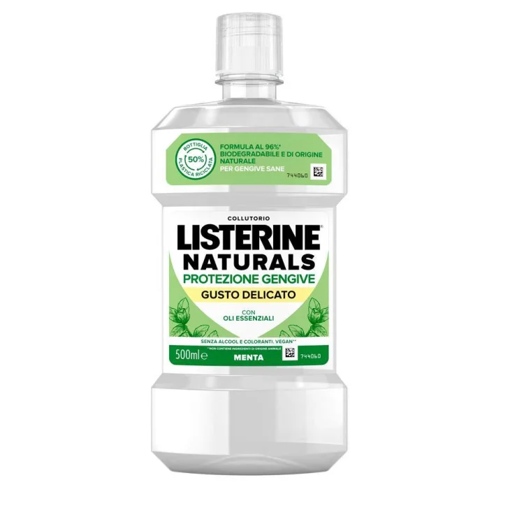 Listerine Naturals Protezione Gengive Collutorio Gusto Delicato 500 ml