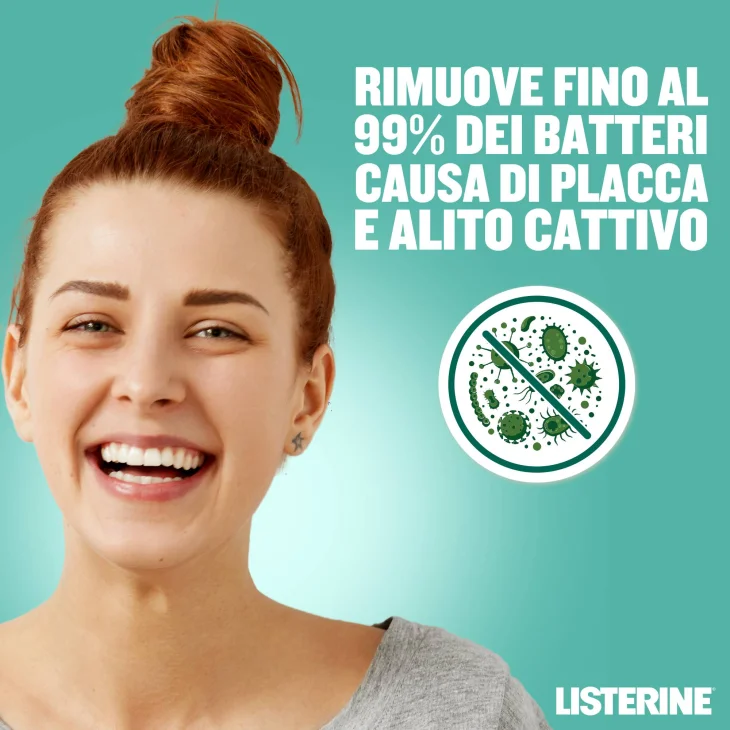 Listerine Naturals Collutorio Protezione Smalto Gusto Delicato 500 ml