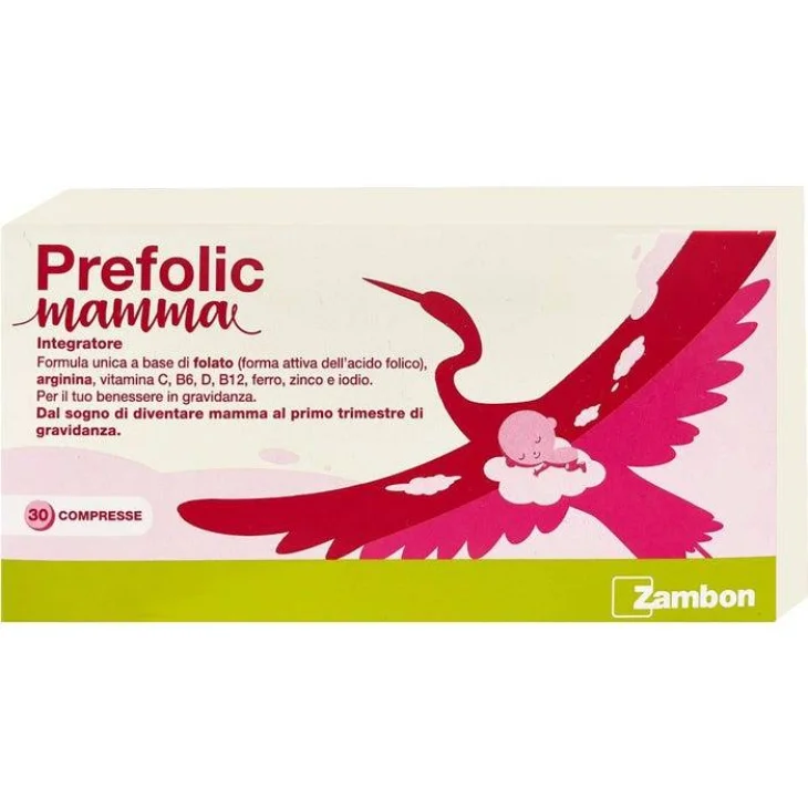 Zambon Prefolic Mamma Integratore per la Gravidanza 30 Compresse