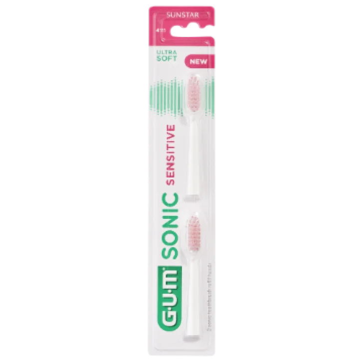 Gum Sonic Sensitive Testine di Ricambio 2 pezzi