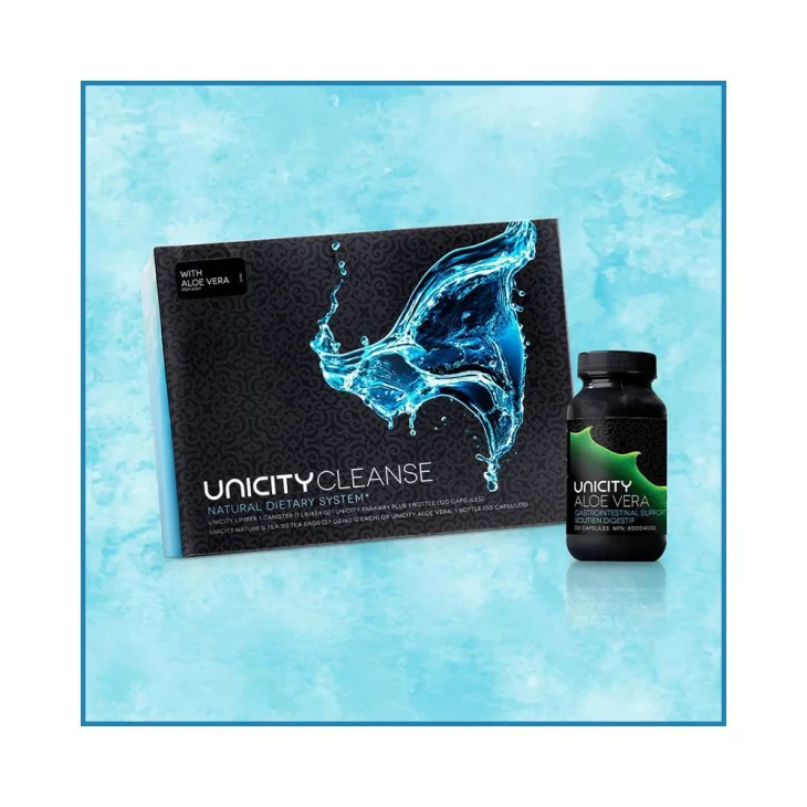 Unicity Cleanse Kit Pulizia Intestino Polvere + Capsule