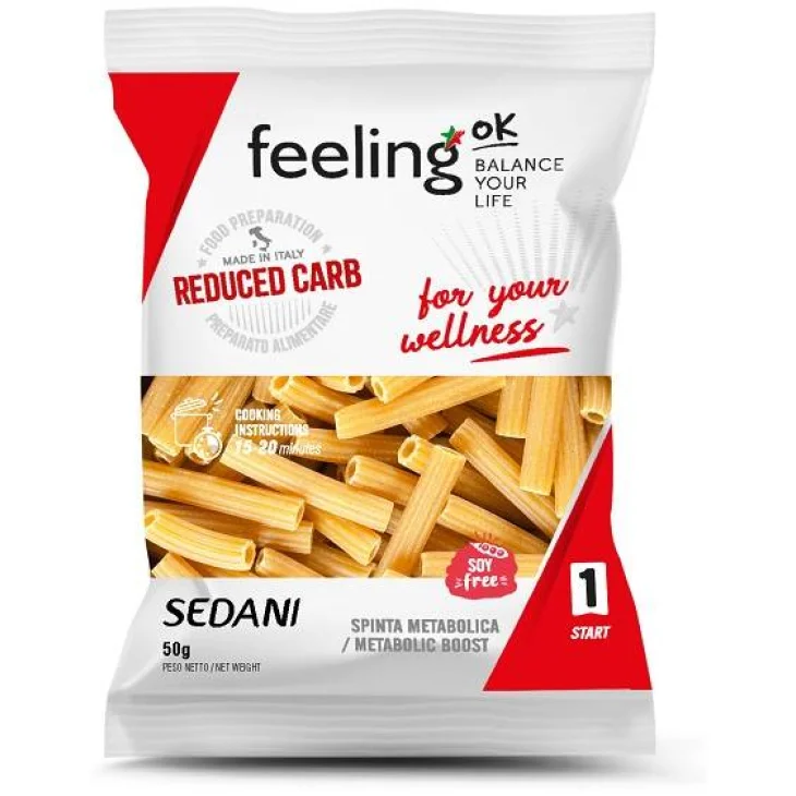 FeelingOk Sedani Start1 Pasta Proteica Low Carb 50 g