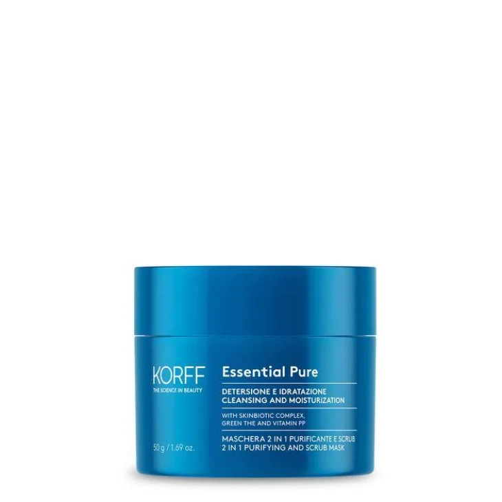 Korff Essential Maschera 2 In 1 Purificante E Scrub 50 ml