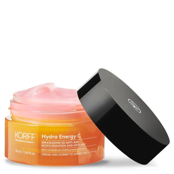 Korff Hydra Energy C Crema Viso Sorbetto Idratante Pelle Mista/Grassa 50 ml