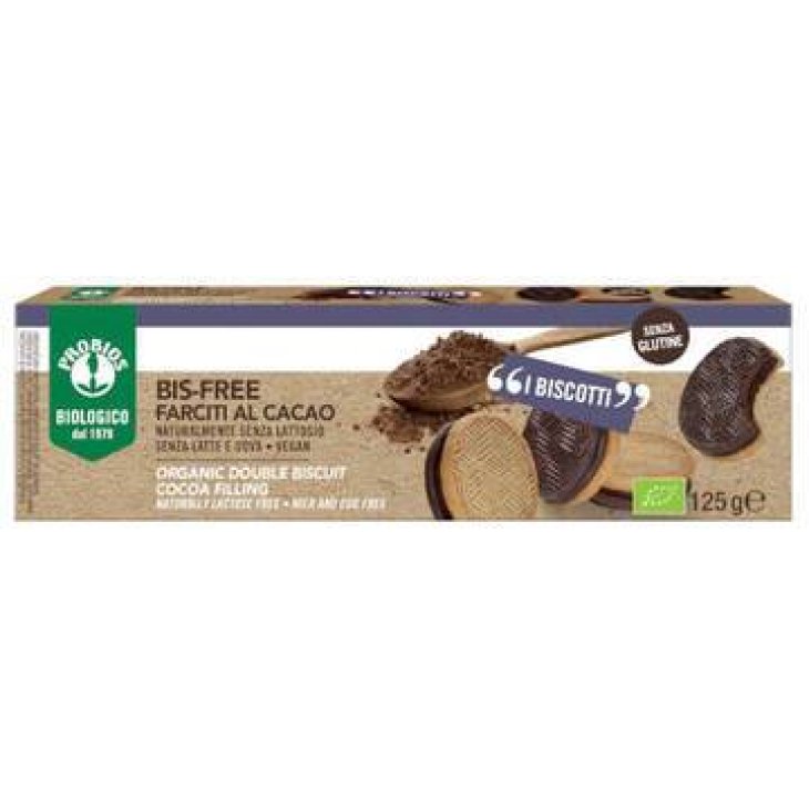 Probios Bis-Free Biscotti farciti al Cacao 125 g