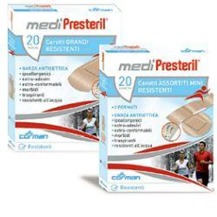Medipresteril Cerotti resistenti Mini 2 Formati 20 Pezzi