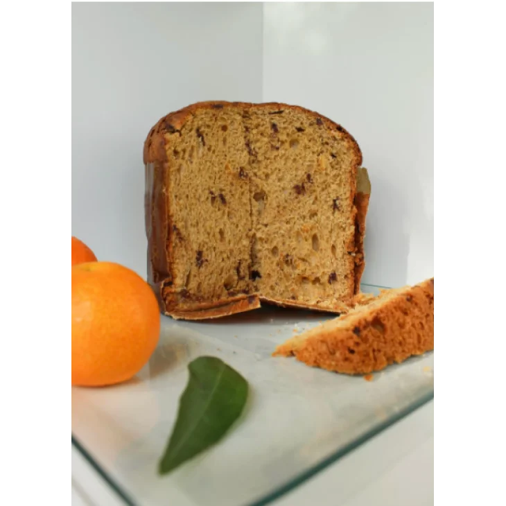 Nutrirsi Panettone Senza Zucchero Gocce di Cioccolato Fondente e Pasta d'Arancia 800 g