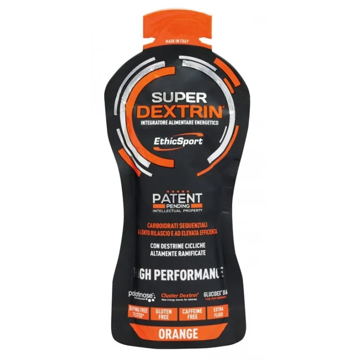 EthicSport Super Dextrin Integratore Energizzante per Sportivi Gusto Arancia 55 ml