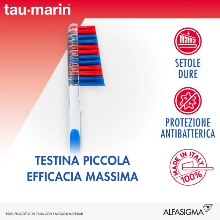 Tau-Marin Spazzolino Professional 27 Setole Dure 1 Pezzo