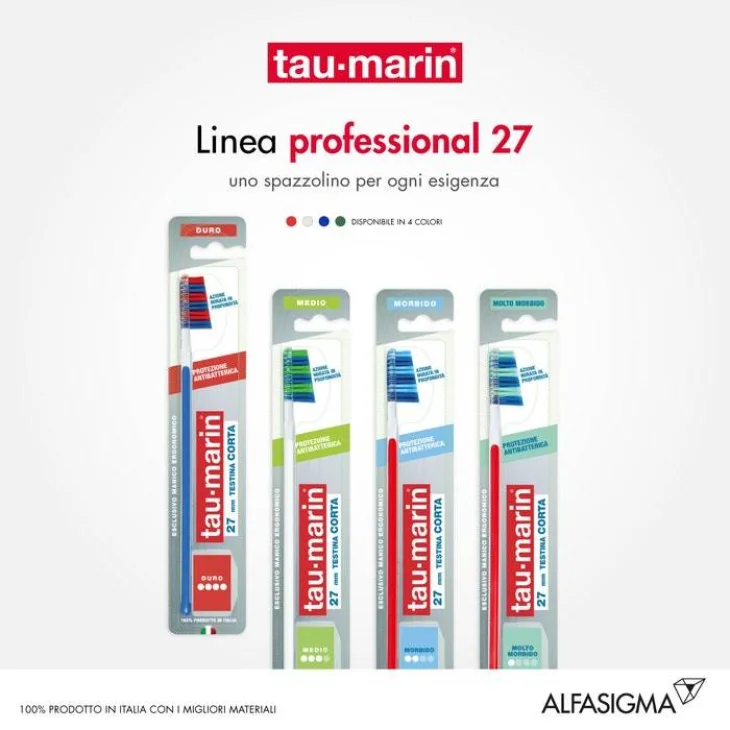 Tau-Marin Spazzolino Professional 27 Setole Dure 1 Pezzo