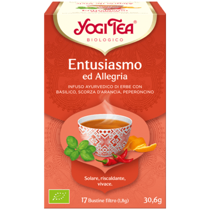 Yogi Tea Entusiasmo ed Allegria Tisana Bio 17 Filtri x 30,6 g
