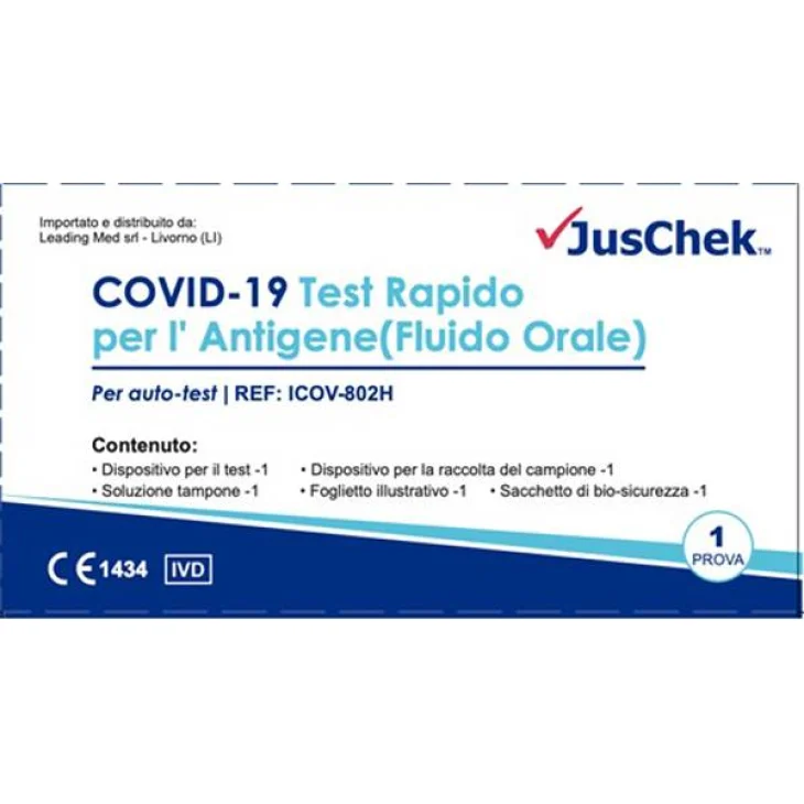 Juschek Test Antigenico Rapido Salivare Covid-19 Autodiagnostico