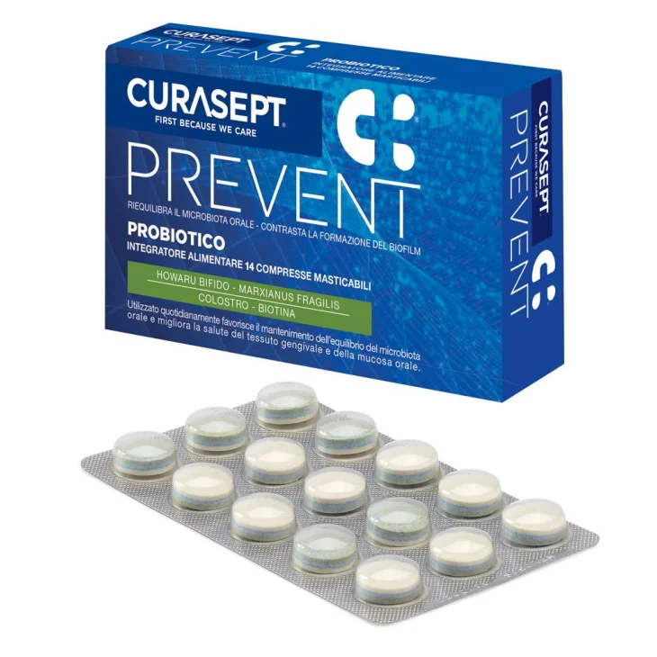 Curasept Prevent Probiotico Integratore Alimentare 14 compresse