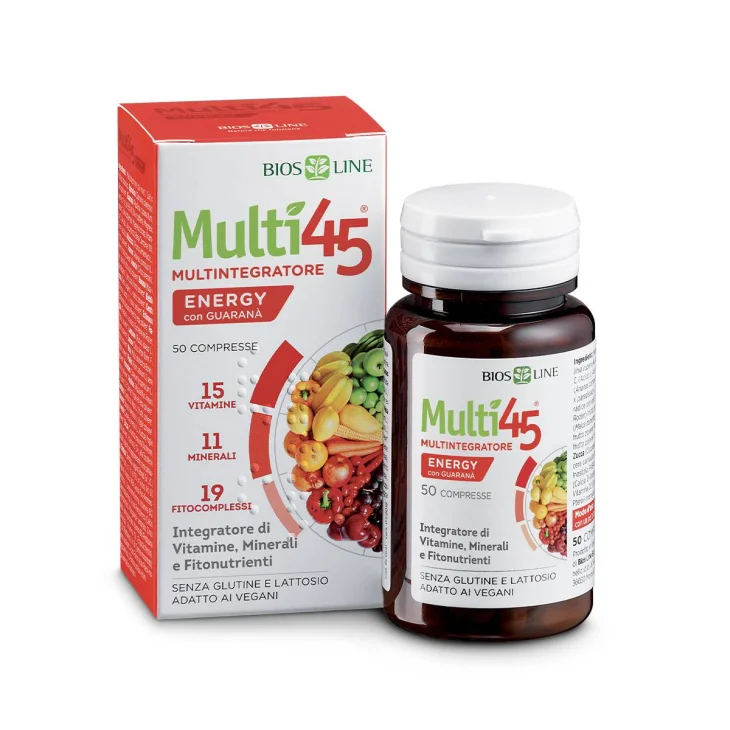 Bios Line Multi45 Multintegratore Energy con Guaranà 50 compresse