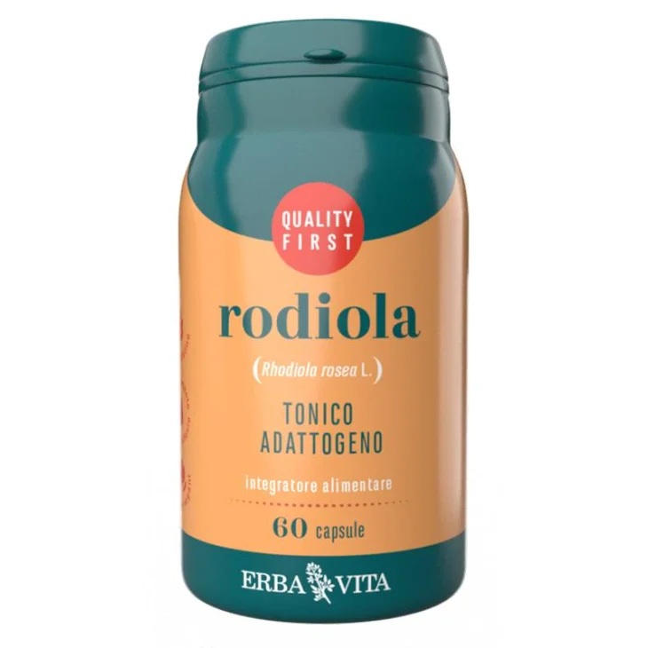 Erba Vita Rodiola Integratore Tonico-Adattogeno 60 capsule