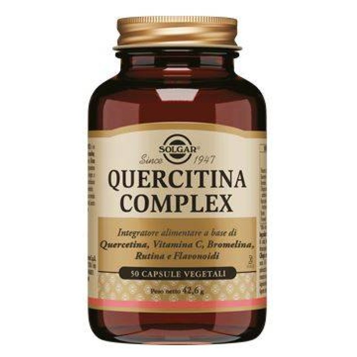 Solgar Quercitina Complex Integratore Sistema Immunitario 50 capsule