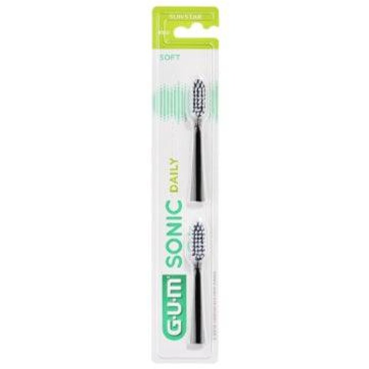 Gum Sonic Daily Testina Ricambio Black 2 Pezzi