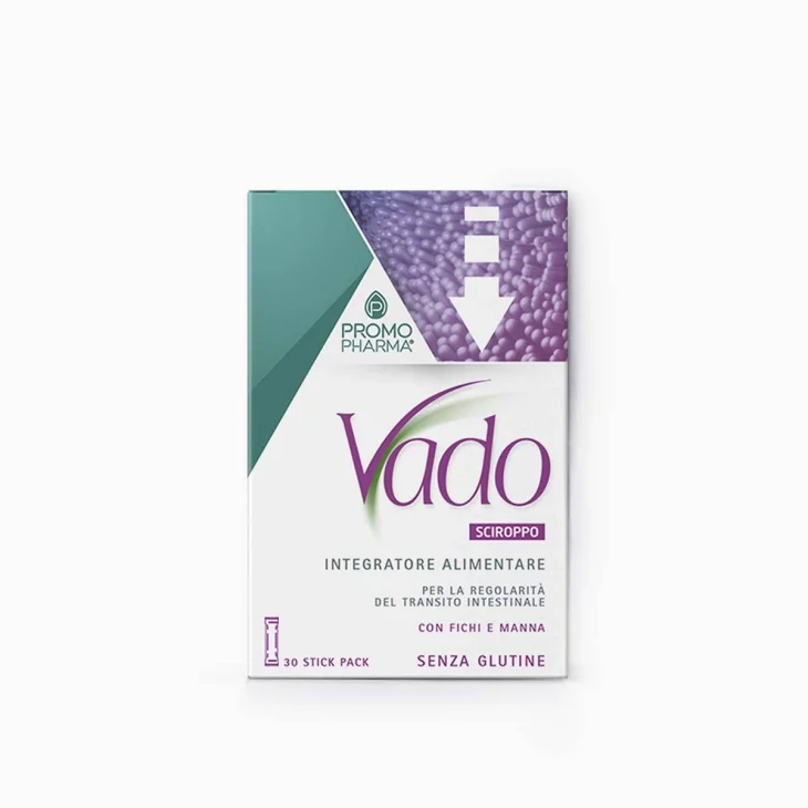 Promopharma Vado Sciroppo Fichi e Manna Regolarità Intestinale 30 Stick