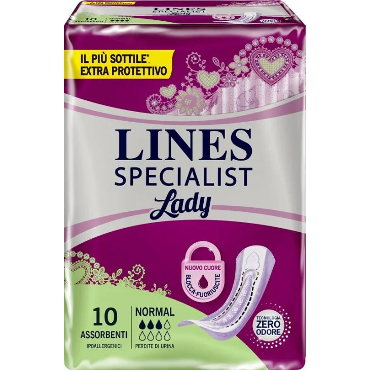 Lines Specialist Lady Normal Assorbente 10 Pezzi