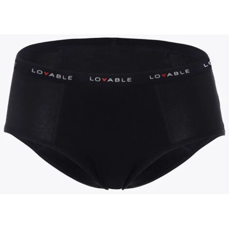 Lovable Period Panties Slip Flusso Medio Nero Taglia Small Lovable Period Panties Slip Flusso Medio Nero Taglia Small