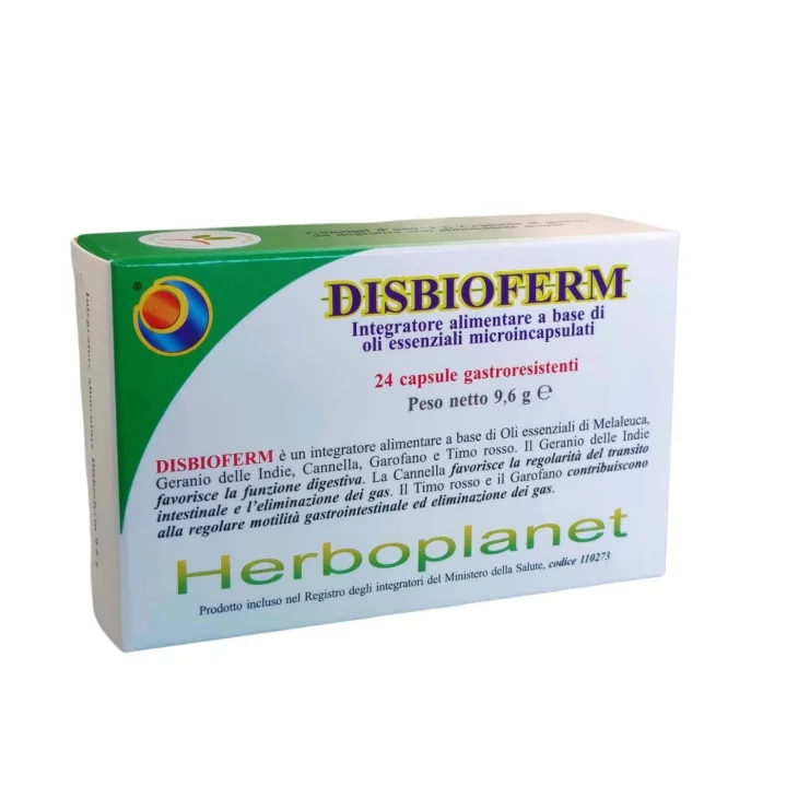 Disbioferm Integratore Oli essenziali per la Digestione 24 capsule