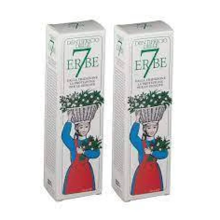 Zeta Farmaceutici Dentifricio 7 erbe 50 ml + 50 ml