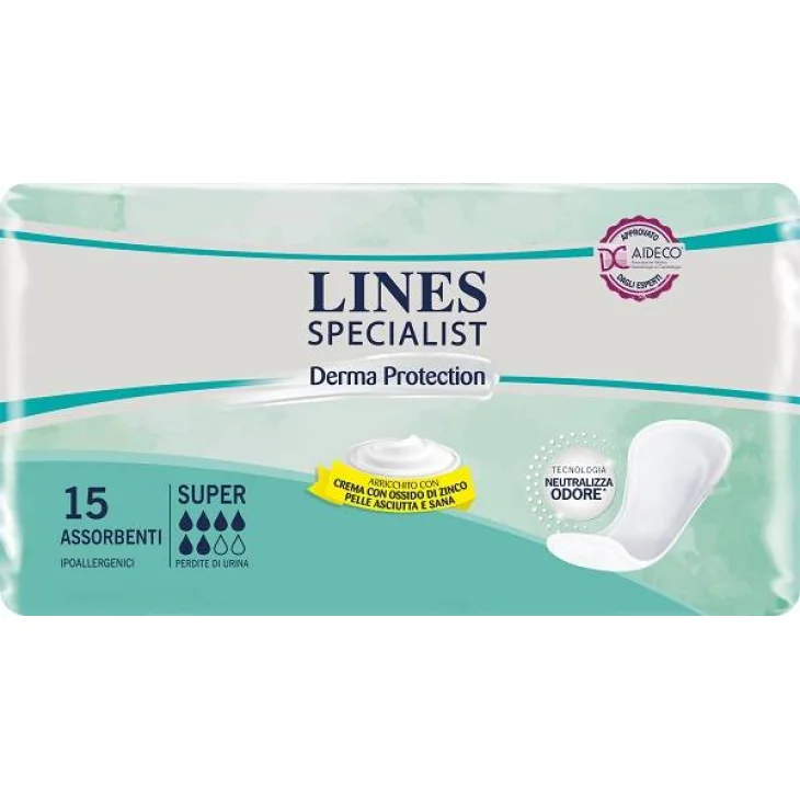 Lines Specialist Derma Super Pannoloni Mutandina 15 pezzi