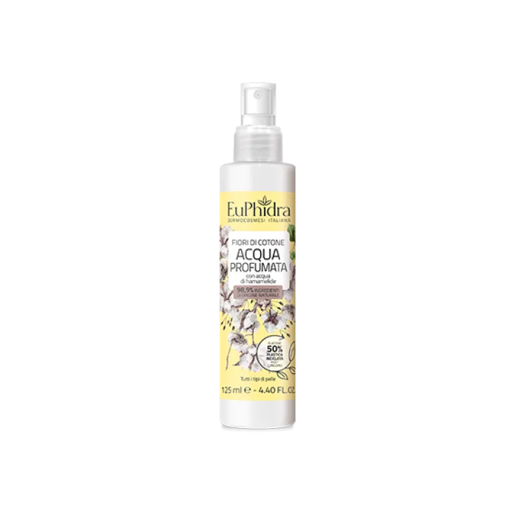 Euphidra Acqua Profumata Delicata e Rinfrescante Fiori di Cotone 125 ml