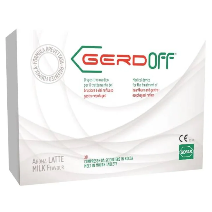 Gerdoff Gusto Latte Contro il Reflusso Gastroesofageo 30 compresse