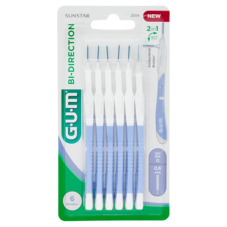 Gum Bi-Direction Iso 0 Scovolino 0,6 mm 6 Pezzi