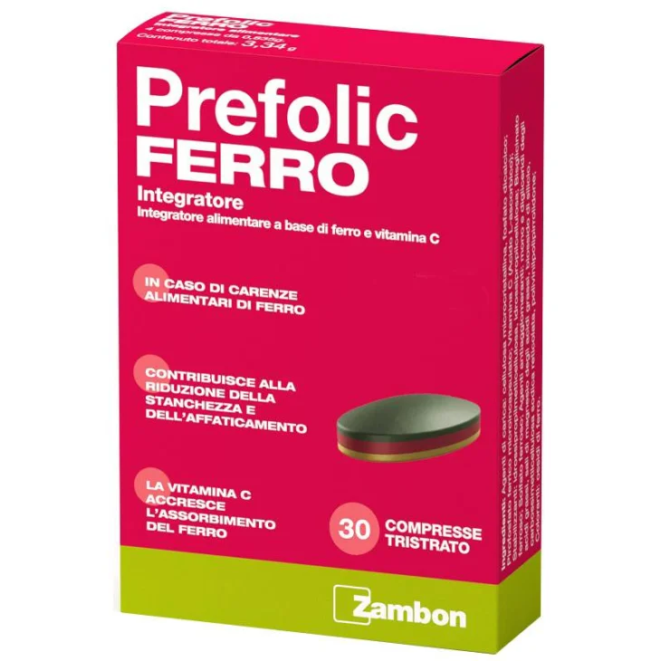 Prefolic Ferro Integratore 30 Compresse