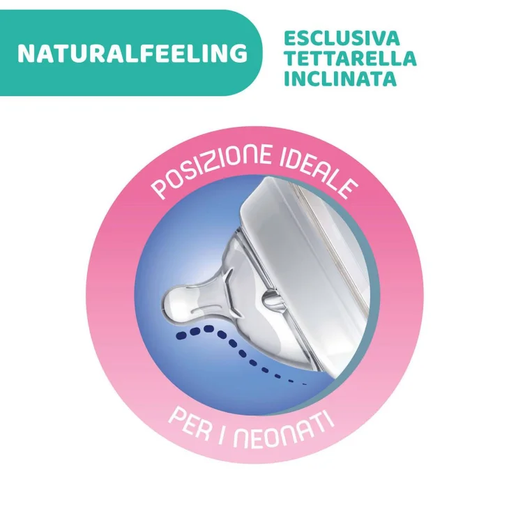 Chicco Biberon Natural Feeling Vetro 0M+ 150 Ml
