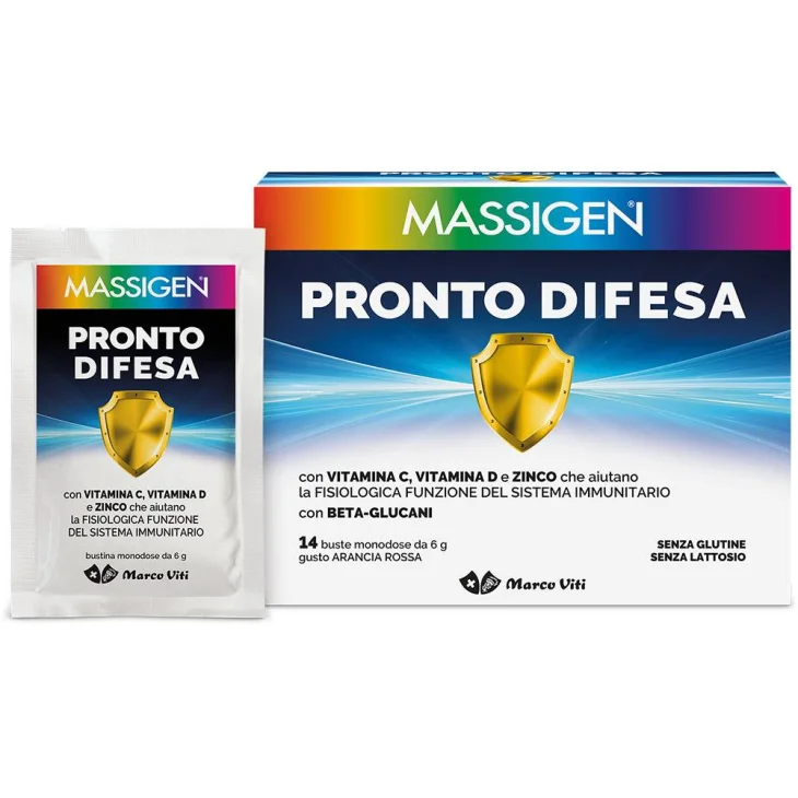 Massigen Pronto Difesa Integratore Sistema Immunitario 14 buste monodose