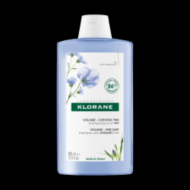 Klorane Shampoo Alle Fibre Di Lino Bio Capelli Fini E Sottili 400 ml
