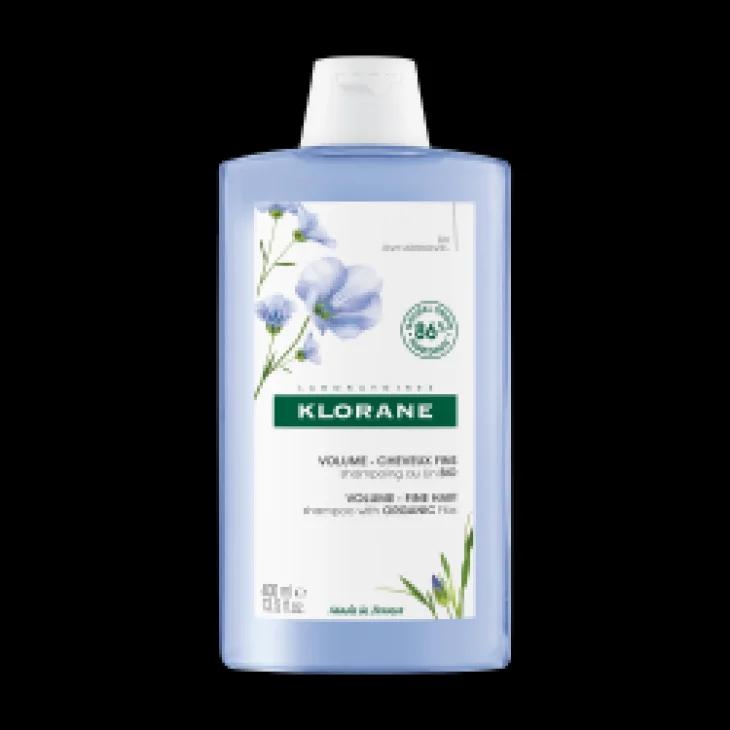 Klorane Shampoo Alle Fibre Di Lino Bio Capelli Fini E Sottili 400 ml