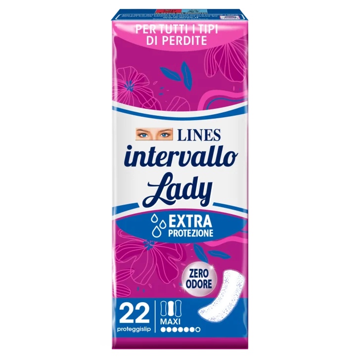 Lines Lady Intervallo Proteggislip Maxi assorbente 22 Pezzi