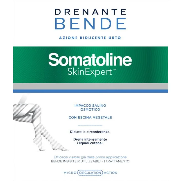 Somatoline Skin Expert Bende Snellenti Drenanti Kit Ricarica