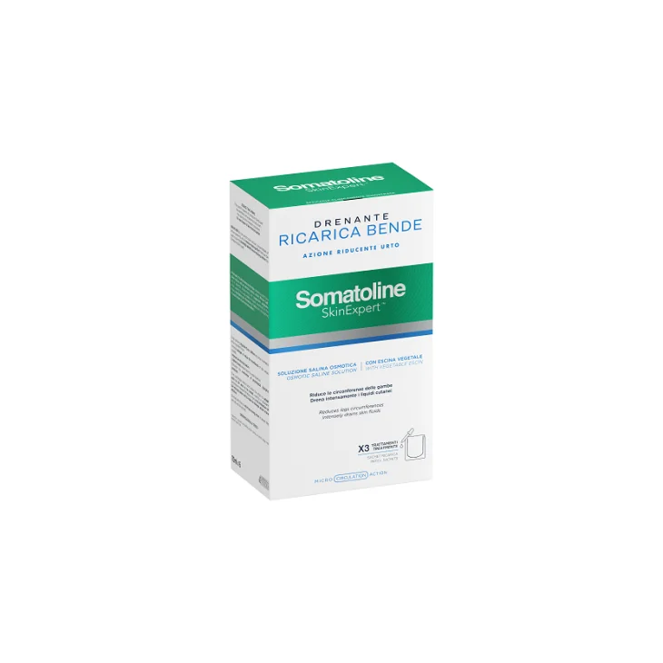 Somatoline Skin Expert Bende Snellenti Drenanti Kit Ricarica