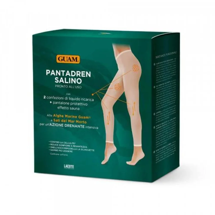 Guam Pantadren Salino + 2 Buste Liquido Ricarica + Pantalone Effetto Sauna