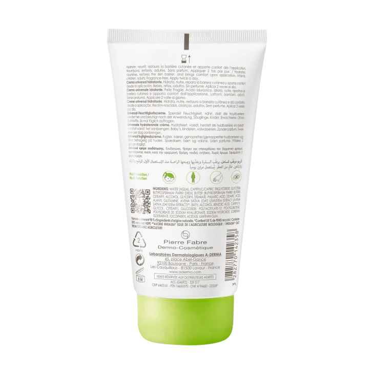 A-Derma Les Indispensables Crema Universale Idratante 150 Ml