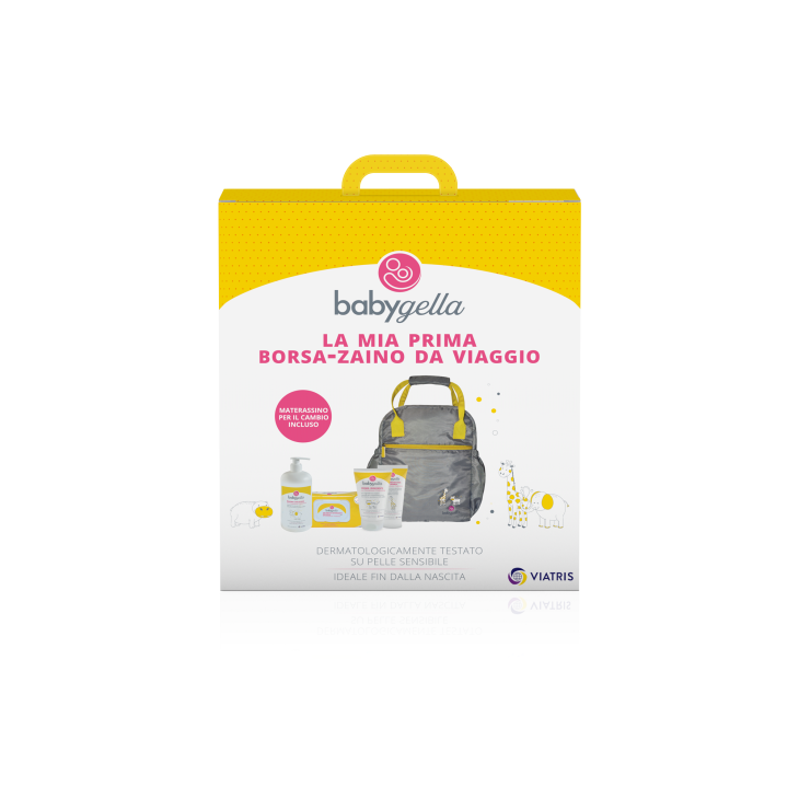 Babygella Prebiotic Borsa + Bagno 250ml+72 Salviette+Crema Corpo 100ml+Pasta Protettiva 100ml
